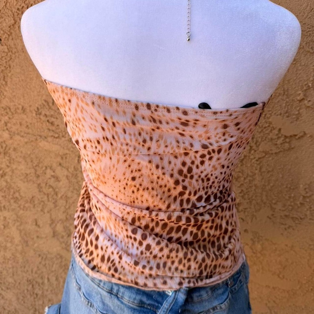 Motel leopard print tube top - Picture 4 of 6